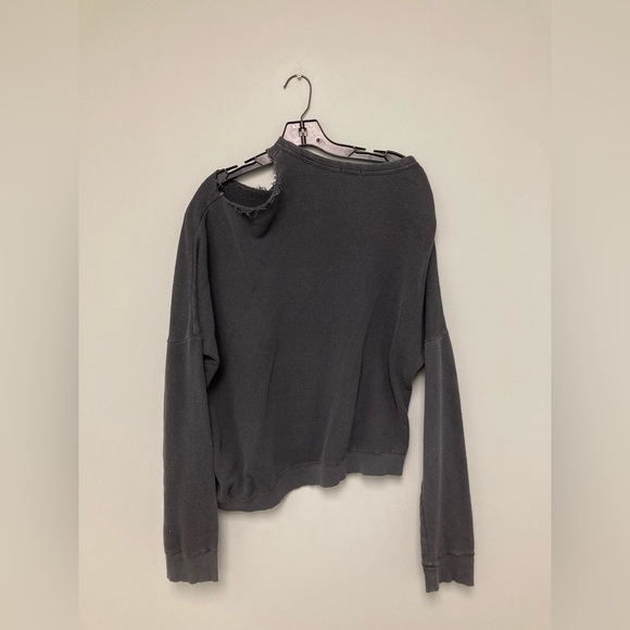 R13 distorted Sweatshirt - black. Size-Large. - Picture 9 of 11